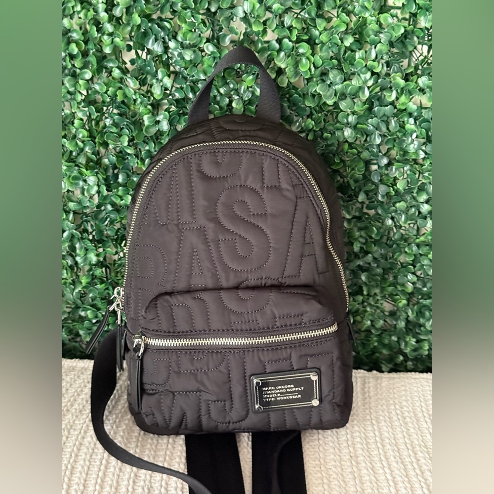 Marc Jacobs Black Quilted Backpack NWOT